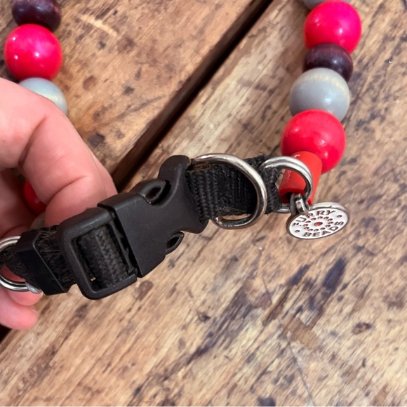 Colorful Beaded Large Dog collar - Picture 3 of 4